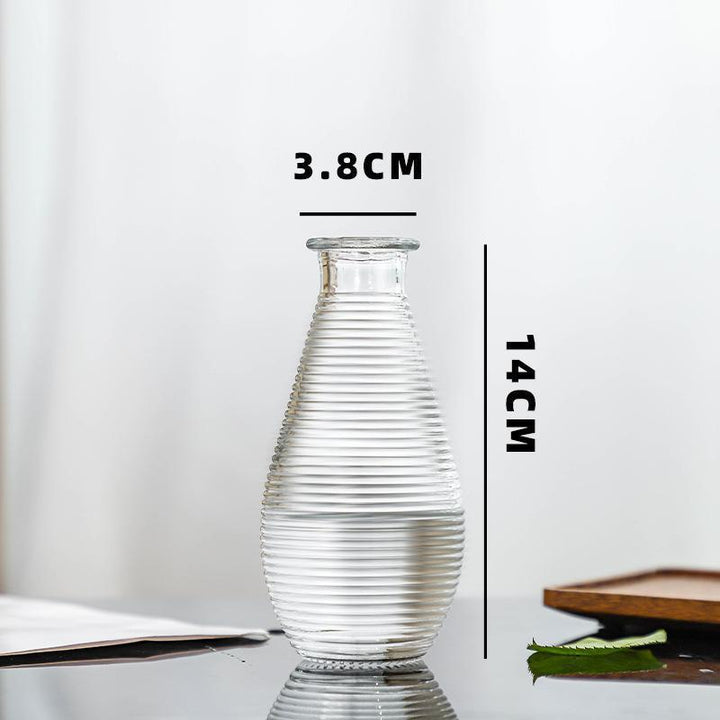 Premium Textured Glass Beverage Container
