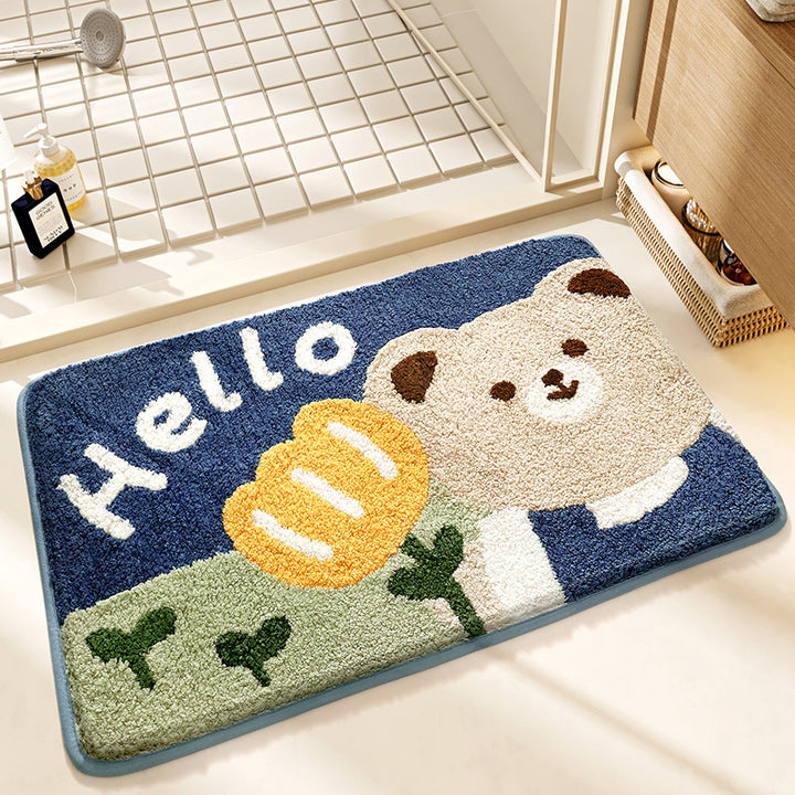 Cute Cartoon Bear Bath Mat