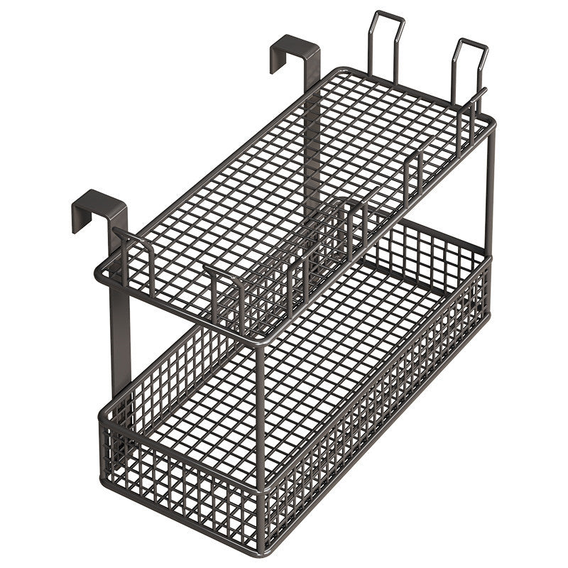 Clamp-On Balcony Rail Planter Basket with Metal Grid Reservoir