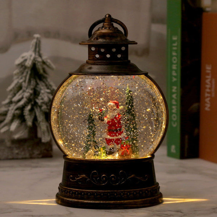 LED Snow Globe Lantern