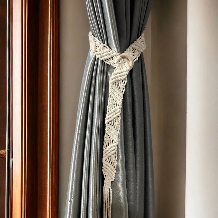Macrame Curtain Tieback