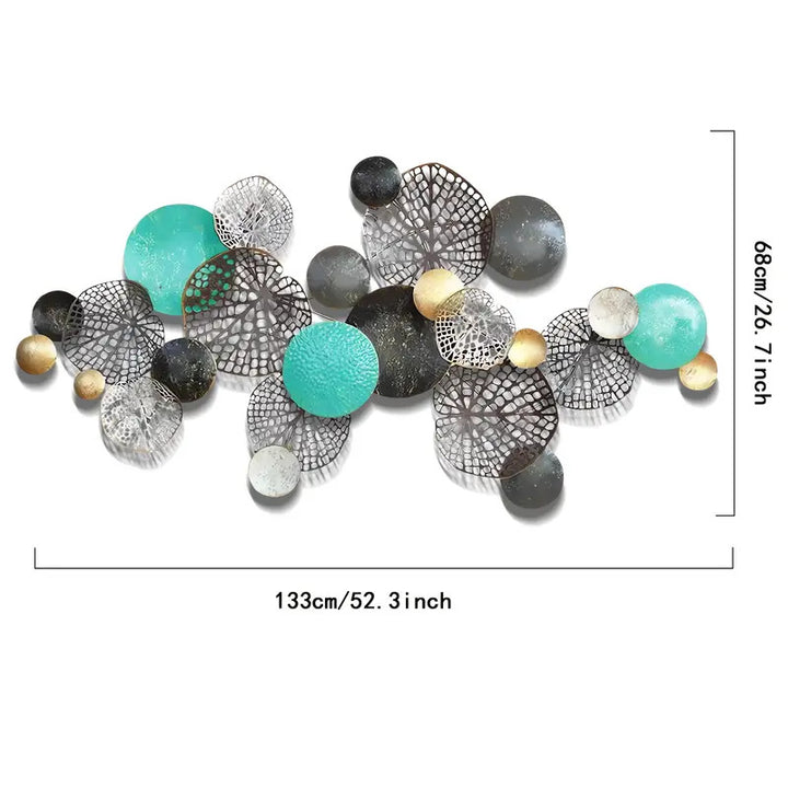 3D Geometric Metal Wall Art Sculpture