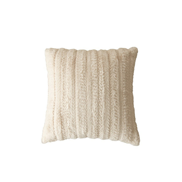 Textured Leaf Design Throw Pillow