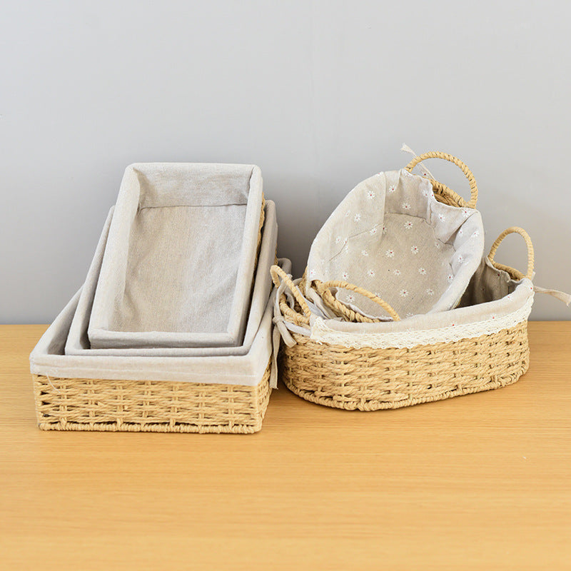 Rectangular Woven Storage Baskets