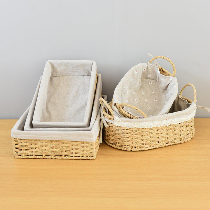 Rectangular Woven Storage Baskets