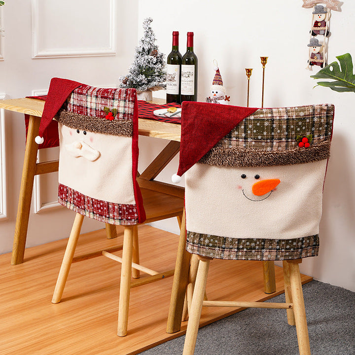 Festive snowman chair cover