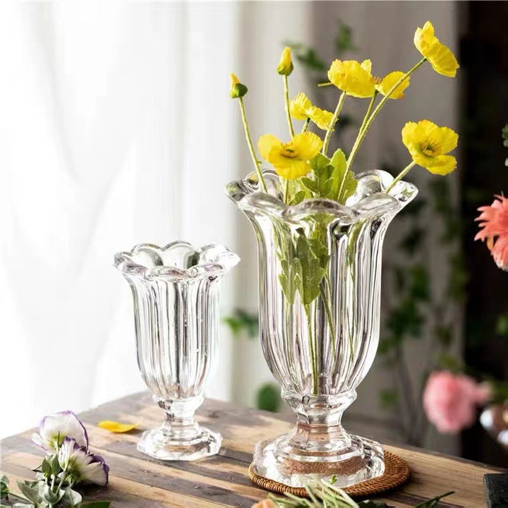 Decorative Sculpted Glass Vase