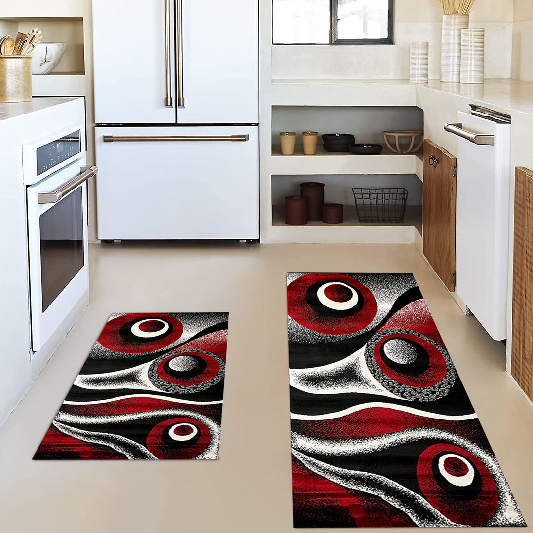 Vintage-Inspired Kitchen Mat Set