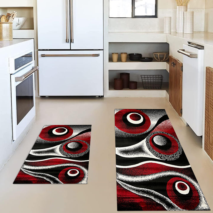 Vintage-Inspired Kitchen Mat Set