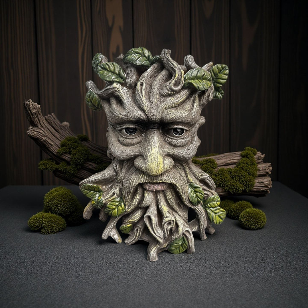 Whimsical Tree Face Wall Sculpture