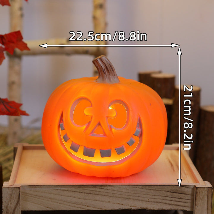 Ceramic Cat Pumpkin LED Tealight Holder