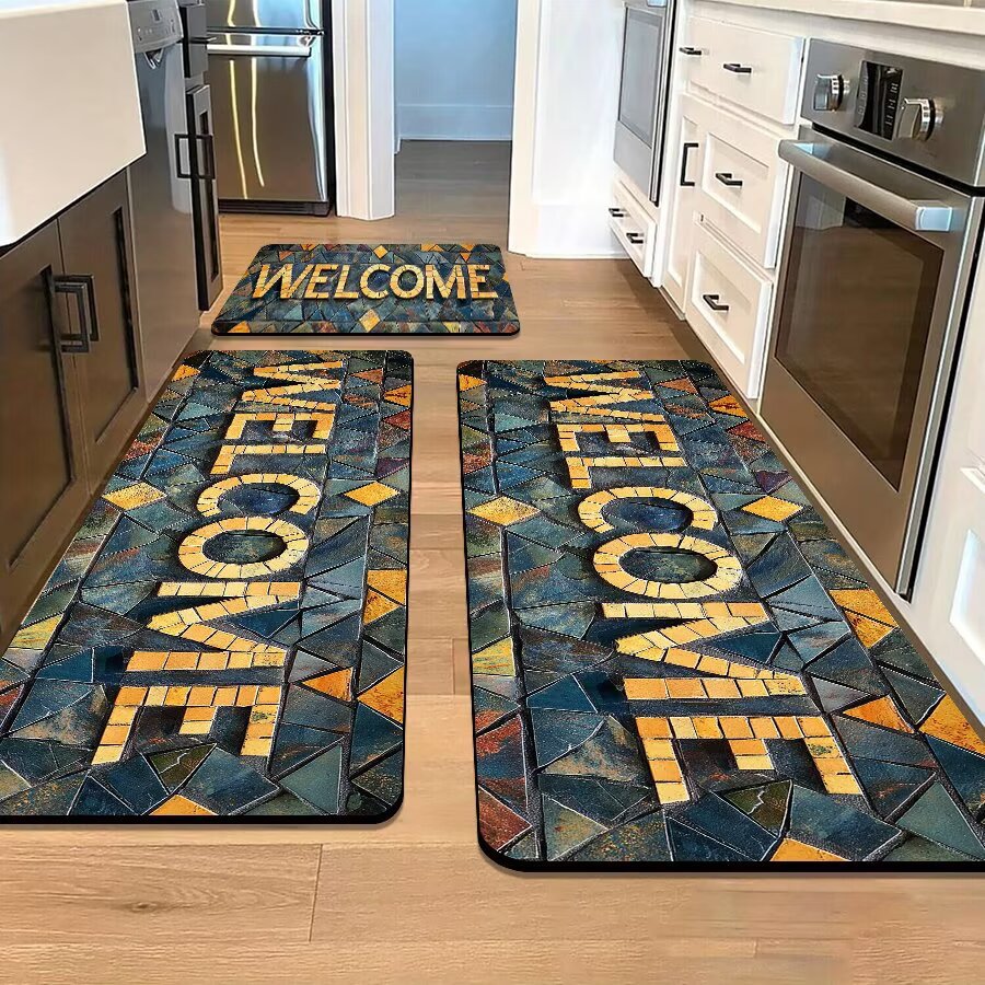 Stone-Inspired Decorative Area Mat