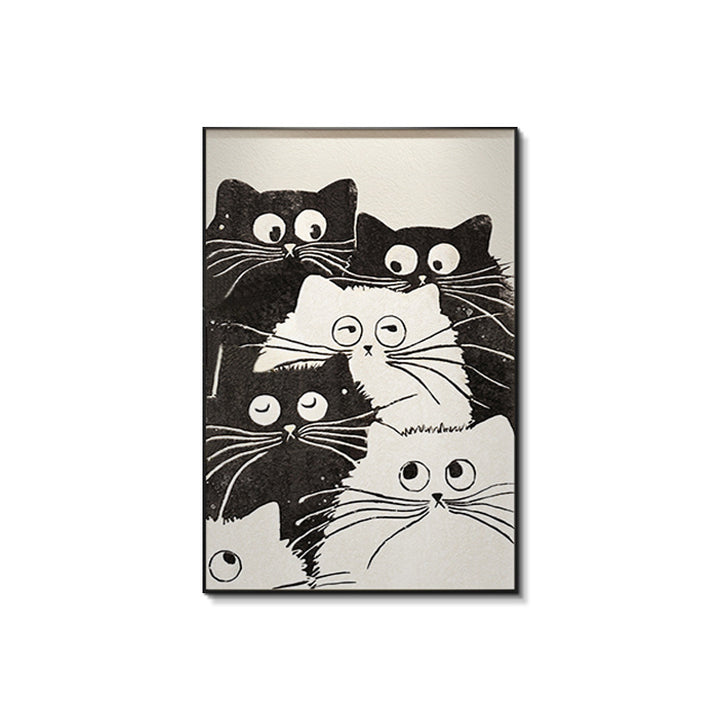 Cat-Themed Framed Wall Art