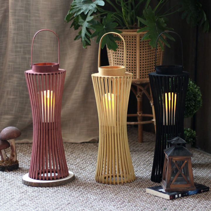 Modern lantern with braided design