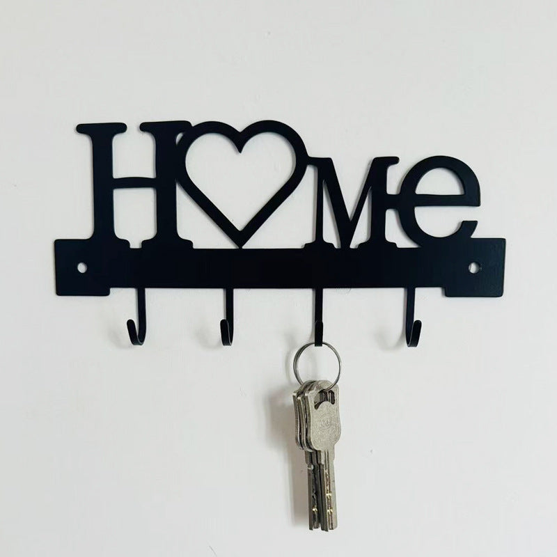 Metal key holder with cat design