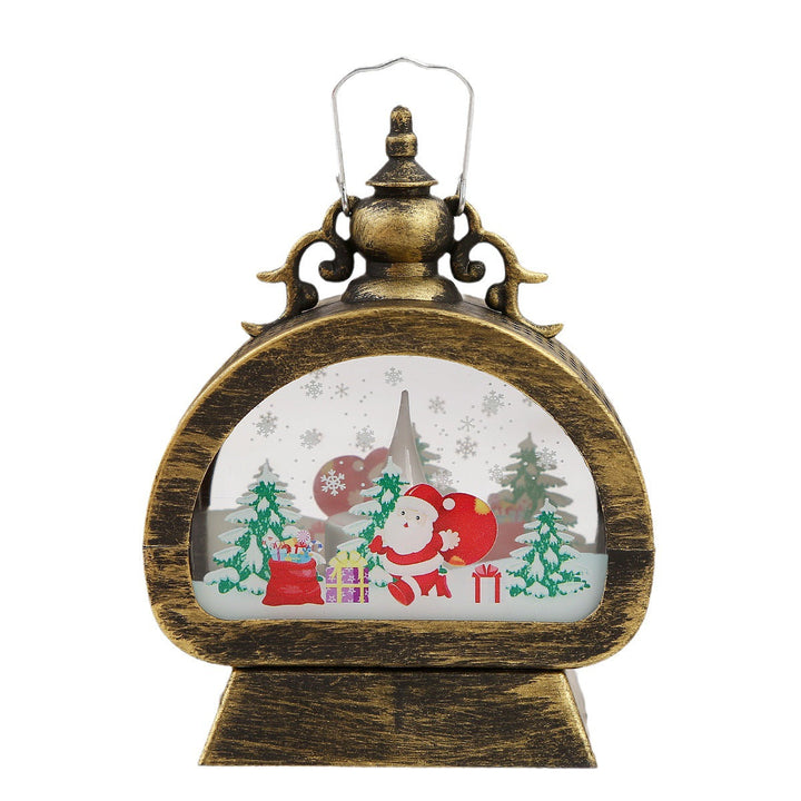 Decorative Christmas lantern with LED lighting
