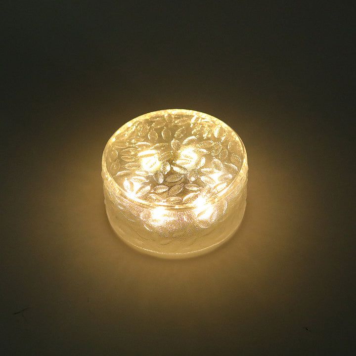 Solar Textured Glass Garden Path Lights