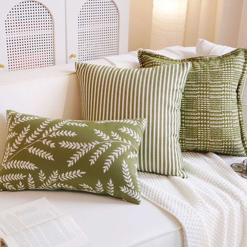 Decorative Botanical Print Cushioned Pillow