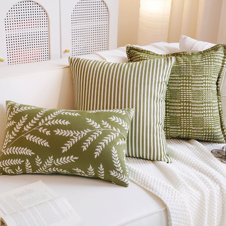 Decorative Botanical Print Cushioned Pillow
