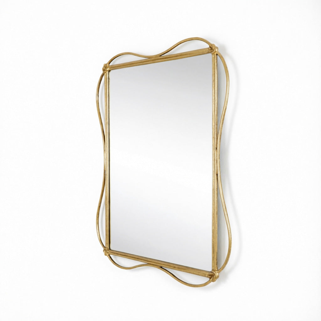 Decorative Wall Mirror With Curved Frame