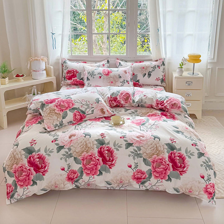 Floral Patterned Duvet Cover Set