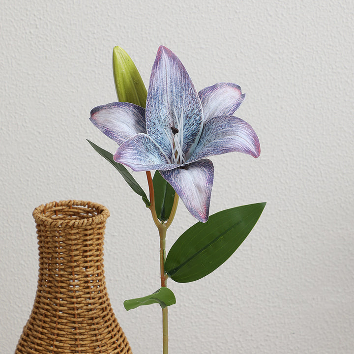 Artificial lily bouquet with realistic details