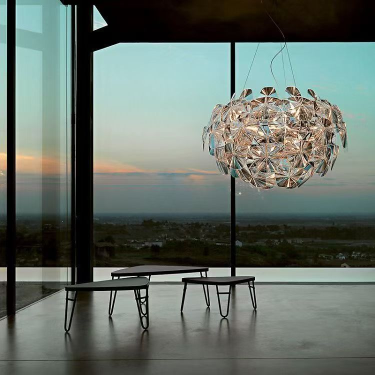 Modern geometric pendant light