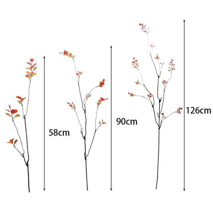 Artificial flower branch with vibrant orange flowers