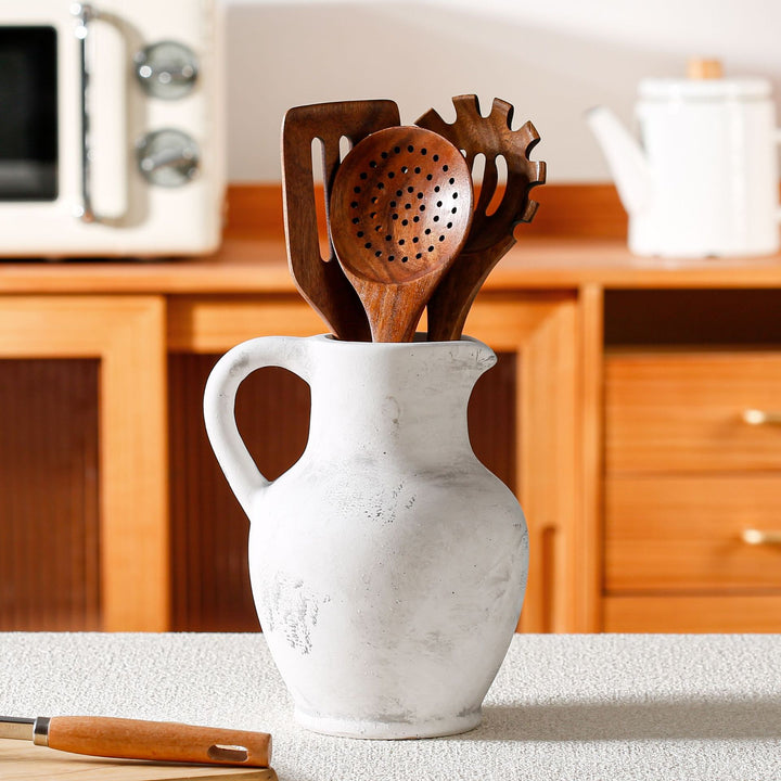 Elegant and Rustic Ceramic Carafe