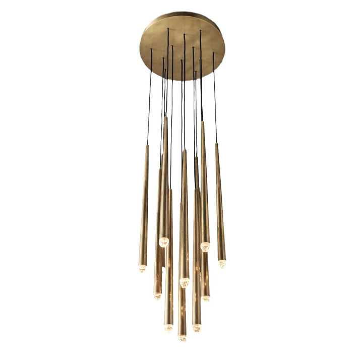 Hanging pipe pendant light