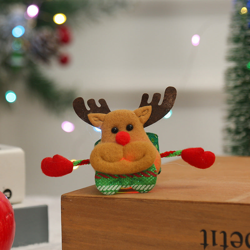 Creative Christmas wristband with snowman design