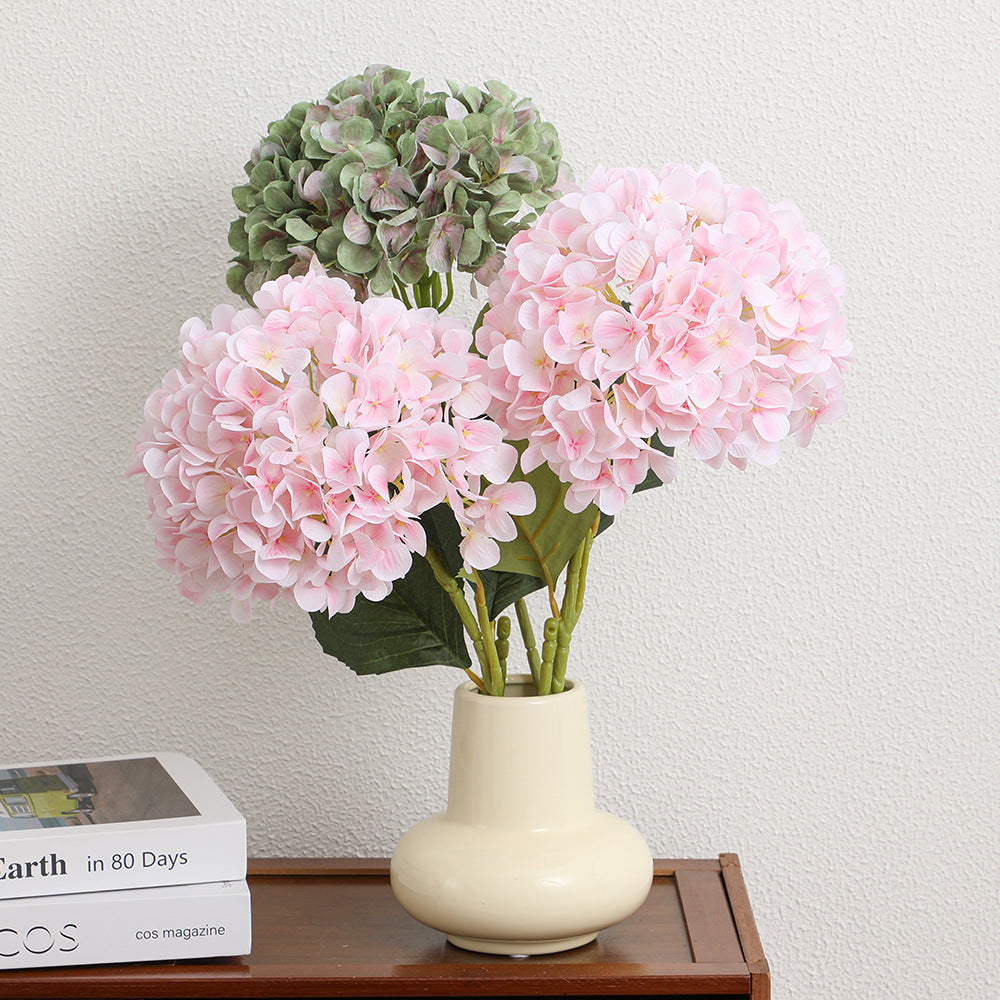 Artificial Hydrangea branch with detailed flowers