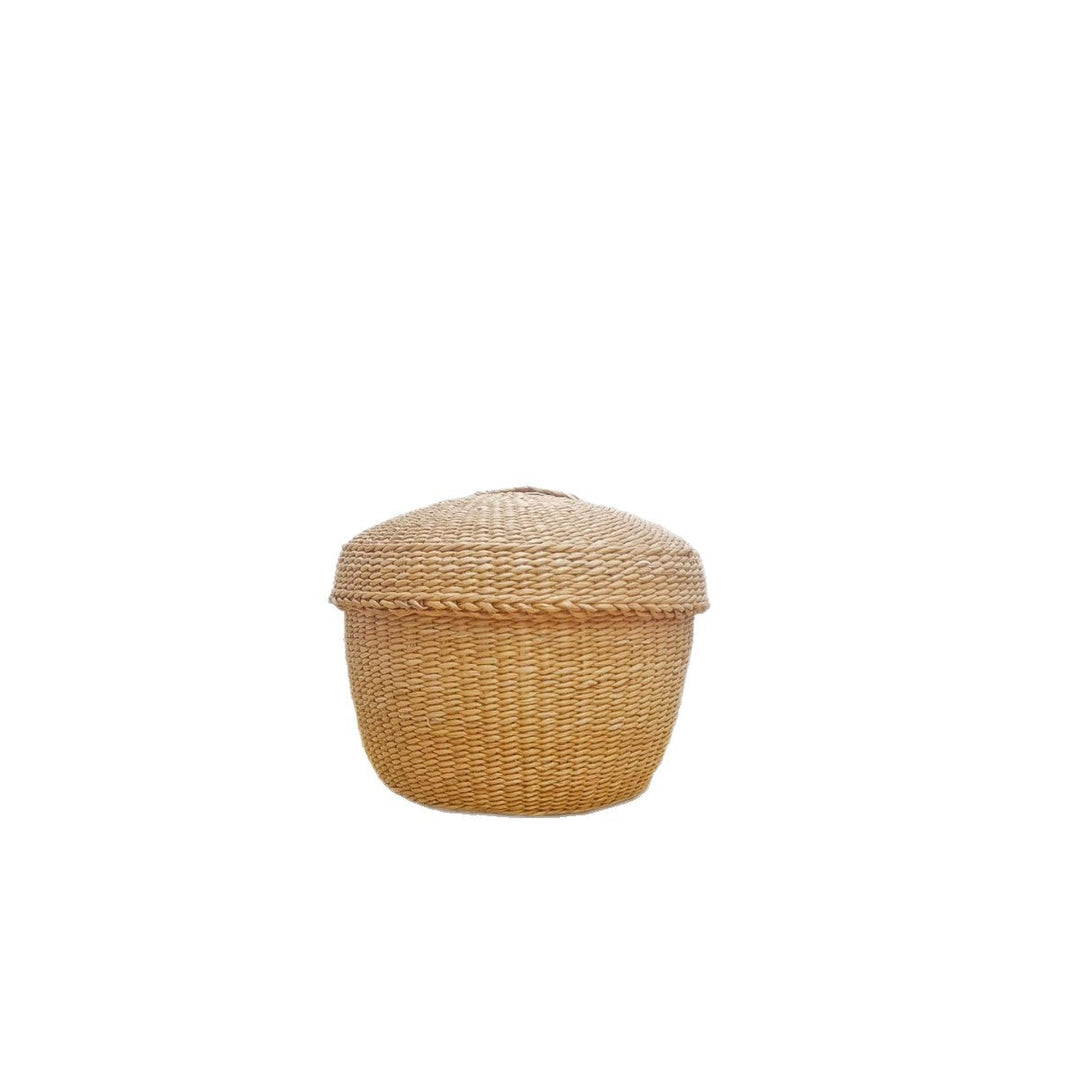 Handcrafted Natural Fiber Storage Basket