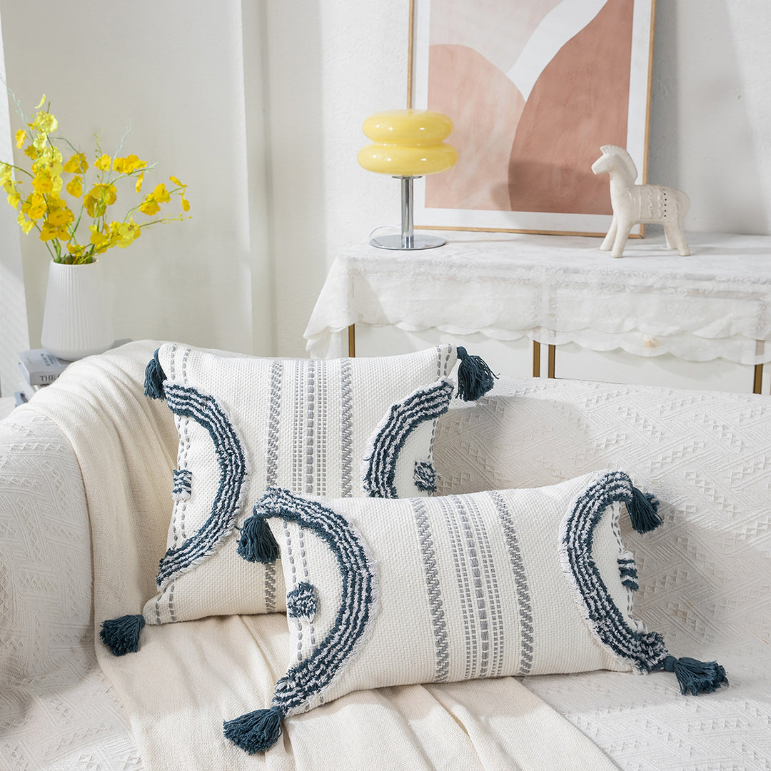 Textured Handmade Decorative Throw Pillow
