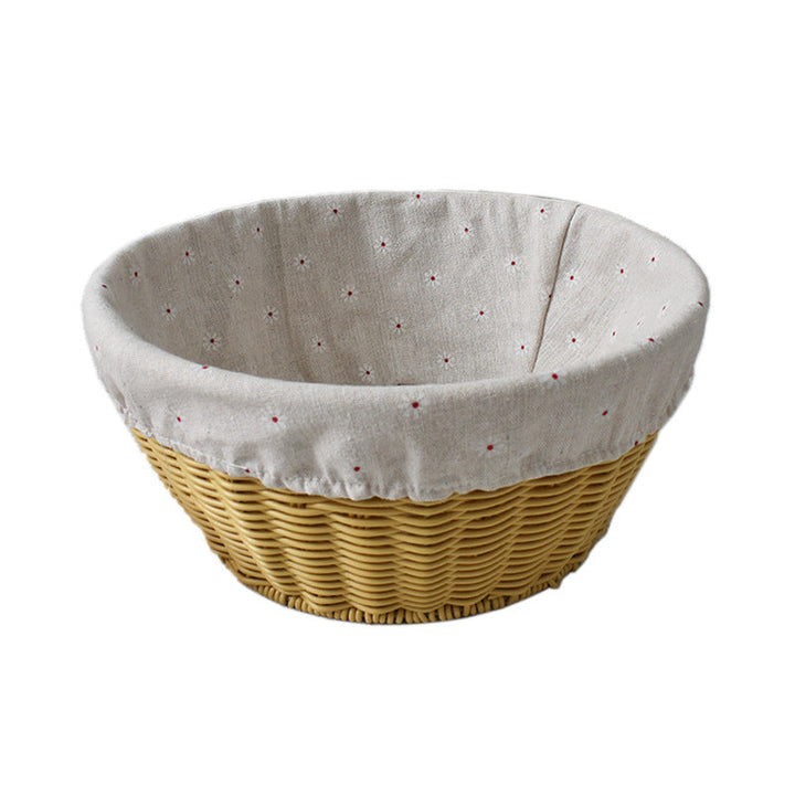 Cozy Fabric-Lined Woven Basket
