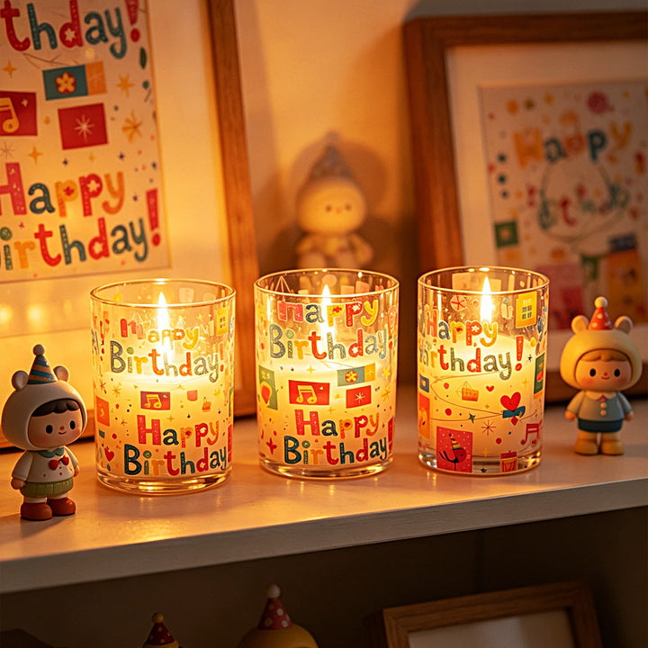 Decorative birthday candle