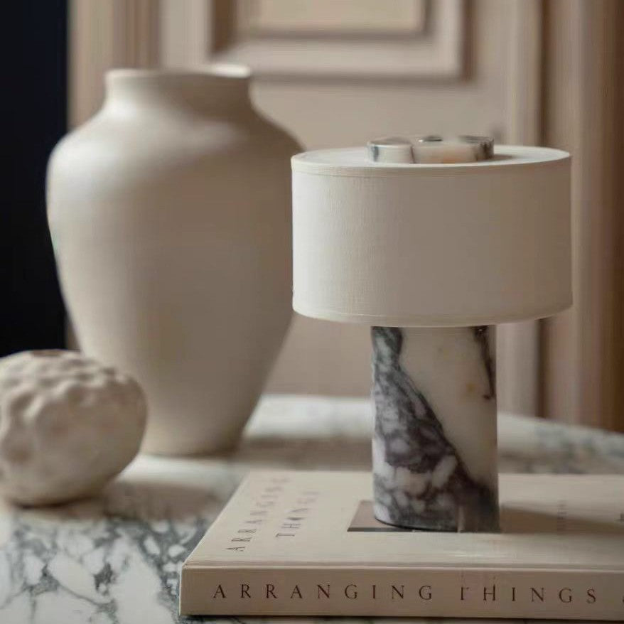 Contemporary marble table lamp
