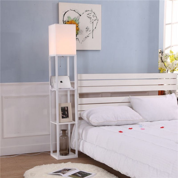 Contemporary shelf floor lamp