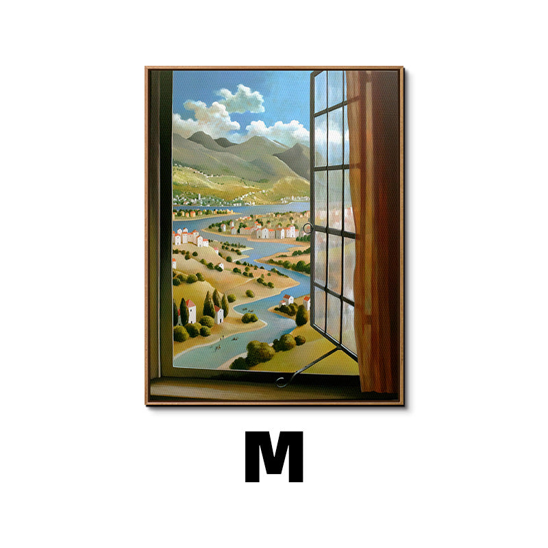 Framed Botanical Window Artwork