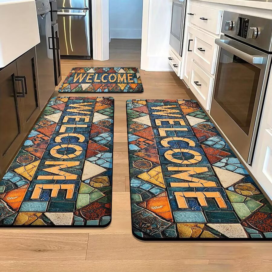 Stone-Inspired Decorative Area Mat