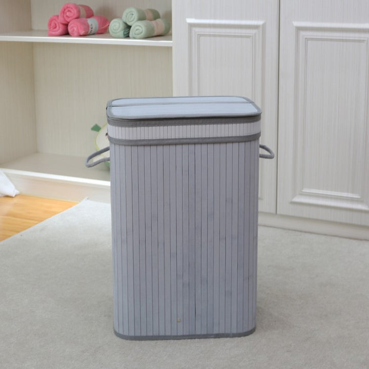 Elegant Laundry Basket Made of Natural Bamboo