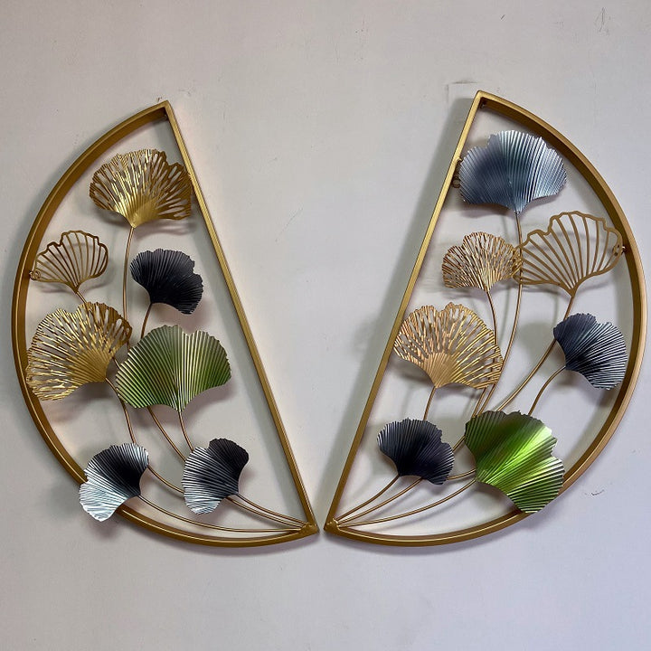 Decorative Metal Wall Art with Floral Design