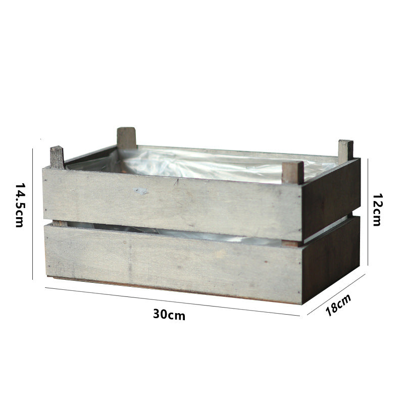 Decorative wooden container