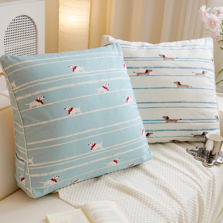 Decorative Dog Print Accent Pillow for Living Room