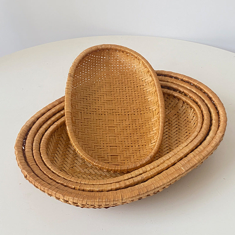 Elegant and handwoven fruit serving platter