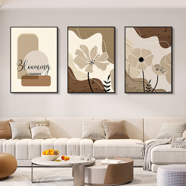 Floral Abstract Canvas Wall Art