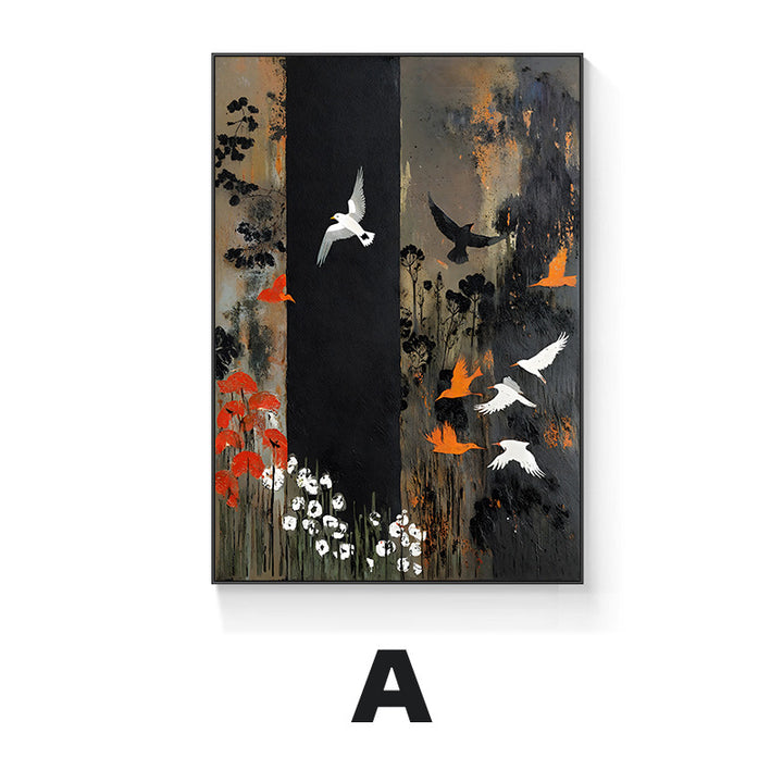 Asian-Inspired Decorative Framed Wall Art
