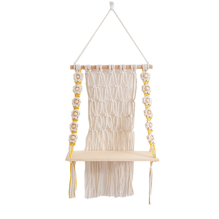Decorative Macramé Swing Shelf
