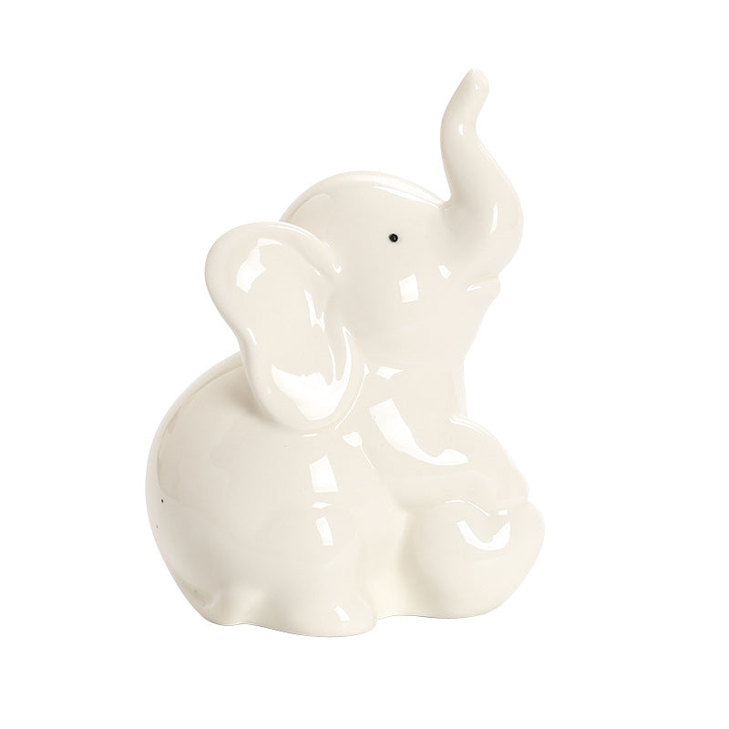 Playful and elegant elephant decorative figure