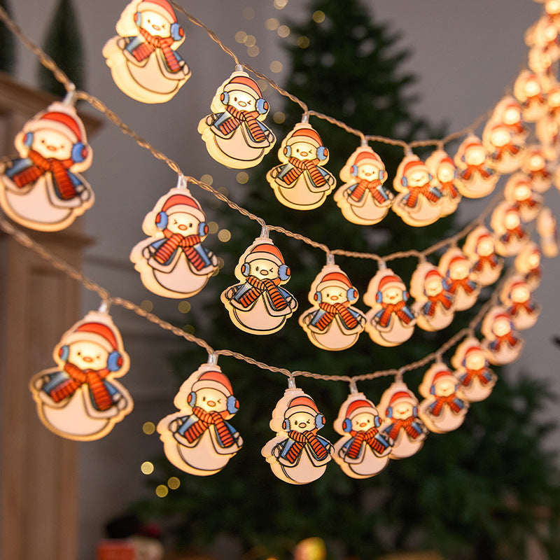 Festive sheep-shaped warm LED fairy lights